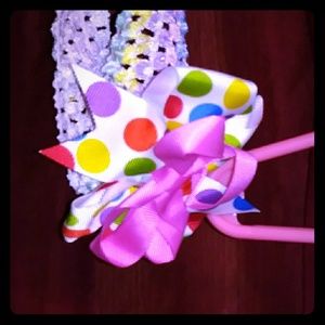 Two 4" boutique hair bows -  choose color/theme